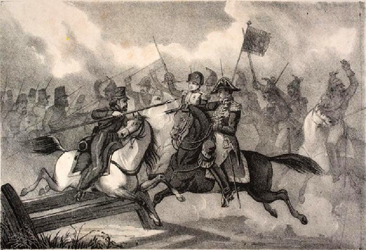 Le général Gourgaud sauve la vie de Napoléon Ier à la bataille de Brienne